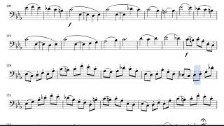 Second Waltz by Shostakovich Sheet Music for Cello and Bassoon Bass Clef [upl. by Nwahsear]