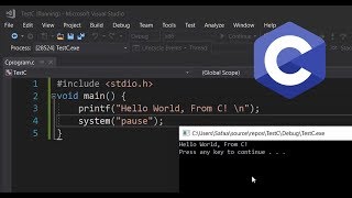 How to Create and Run C Program in Visual Studio [upl. by Brine672]