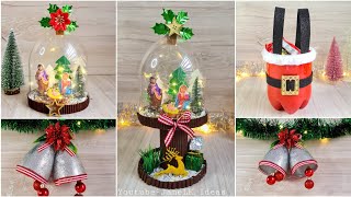 4 Increibles Ideas Navideñas Con Botellas  Adornos Navideños Económicos 2020  Natal Do Lixo [upl. by Lynette]