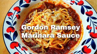 Spaghetti Marinara Gordon Ramsay Copycat Recipe  Michelin Starred Series  4K [upl. by Giglio]