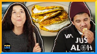 Latinos Try Venezuelan Cachapas [upl. by Kendell]