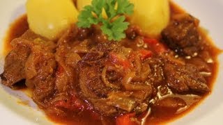 Ungarisches Gulasch Rezept  Der Bio Koch 465 [upl. by Dar544]