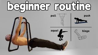 Beginner Calisthenics Workout At Home Full Routine [upl. by Irec]