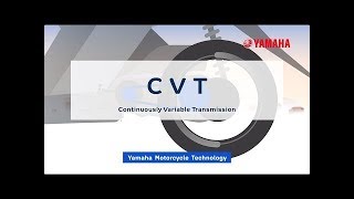 CVT Continuously Variable Transmission【Yamaha Motorcycle Technology】 [upl. by Pasadis620]