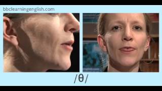 English Pronunciation 👄 Voiceless Consonant  θ  thin’ ‘throw’ amp thumb’ [upl. by Zipah]