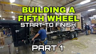 Building a Fifth Wheel RV Coachmen Fifth Wheel factory Tour Part 1 [upl. by Cissiee]