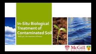 InSitu Biological Treatment of Contaminated Soil [upl. by Ciro180]