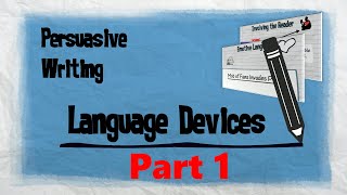 Persuasive Techniques Part 1  Persuasive Writing  EasyTeaching [upl. by Eelana]