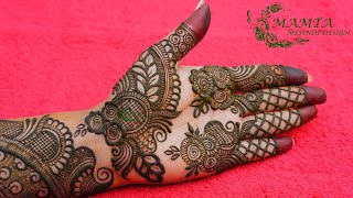 Beautiful Style Mehndi Design 2021  Simple Arabic Mehndi Design  Front Hand [upl. by Fiann]