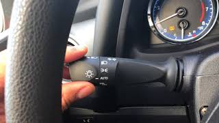 TOYOTA COROLLA  HOW TO TURN ON AND OF HEADLIGHTS [upl. by Hebe]