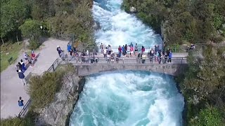 Huka Falls New Zealand by drone [upl. by Seth114]