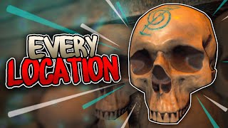 IX ALL 12 SKULL LOCATIONS BO4 Zombies Every Location Guide [upl. by Edme]