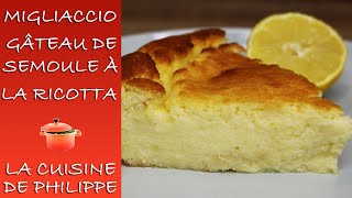 Migliaccio  gâteau de semoule a la ricotta [upl. by Aoniak649]