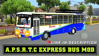 APSRTC EXPRESS BUS MOD FOR BUSSID  NEW BS6 UPDATED  mahigamer0481 [upl. by Assyl867]