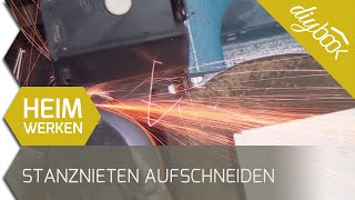 Nieten entfernen Stanznieten aufschneiden und ausbohren [upl. by Ailito]