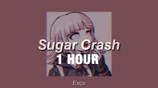 1 HOUR ElyOtto  SugarCrash  slowed  reverbed [upl. by Eilliw]