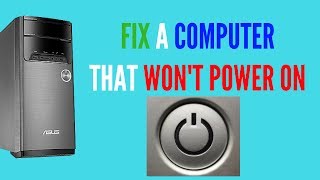 FIX A COMPUTER THAT WONT POWER ON [upl. by Holzman]