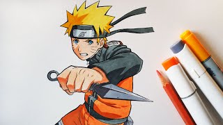 How to Draw Naruto Uzumaki  Step by Step Tutorial  Naruto Shippuden [upl. by Bouley]