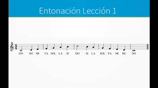 Escala musical Aprende a cantar las notas musicales Lección 1 [upl. by Weirick293]