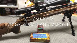 22250 Rem Loads  53 Gr VMax and Varget [upl. by Aerdnuahs]