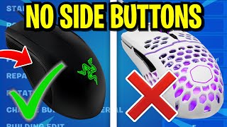 BEST KEYBOARD AND MOUSE SETTINGS FOR PLAYERS WITH NO SIDE MOUSE BUTTONS Fortnite Season 6 [upl. by Sivel548]