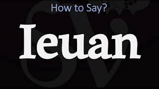 How to Pronounce Ieuan CORRECTLY [upl. by Ahsiekam]