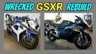 GSXR 600 Wrecked Bike Rebuild [upl. by Enehs]