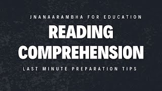 KSET Reading Comprehension Last minute preparation Tips [upl. by Cirtap]