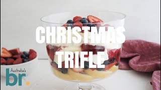 How To Make Classic Christmas Trifle  Australias Best Recipes [upl. by Wallas]