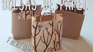 Cómo hacer una bolsa de papel ¡Muy fácil [upl. by Nettirb176]