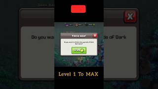 Dark Barracks Level 1 To Max  Clash Of Clans  clashofclans supercell [upl. by Thad320]