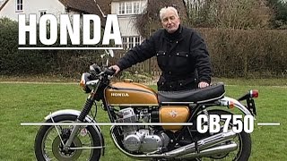 Honda CB750 Four 1975 750cc  Bike Review [upl. by Nairrod]