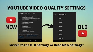 Youtube Video Quality Settings Explained  How to ChangeRemove Youtube New Video Quality Settings [upl. by Nanyt]