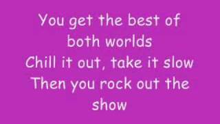 Hannah Montana  Best Of Both Worlds With Lyrics [upl. by Eelana]