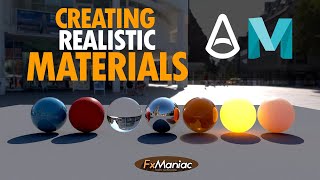 Creating Realistic Materials Using Arnold In Maya  FxManiac [upl. by Enaffit]