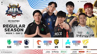 🔴 LIVE  MPL PH S15  FILIPINO  Week 1 Day 2 [upl. by Yrro249]