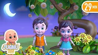 চাঁদ উঠেছে ফুল ফুটেছে  chand utheche ful futeche  Bengali Rhymes for Children  Jugnu Kids Bangla [upl. by Annaoj]