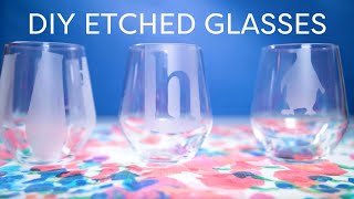 Glass Etching Tutorial for Beginners [upl. by Herrod]