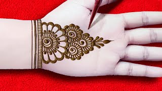 Easy Front Hand Arabic Mehndi Design 2021  Stylish Mehndi for Wedding [upl. by Hazeghi732]