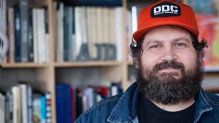 Aaron Draplin Takes On a Logo Design Challenge [upl. by Neemsay]