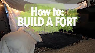 How to Build a Fort EASY amp SIMPLE [upl. by Lleuqar]