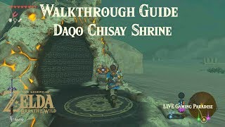 Breath of the Wild  Gerudo Town  Daqo Chisay Shrine Guide [upl. by Kreindler]