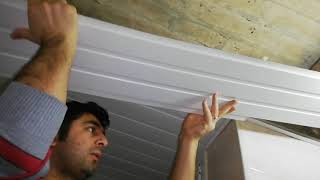 Plastik Tavan Kaplama PVC Ceiling Cladding installation [upl. by Kumler]