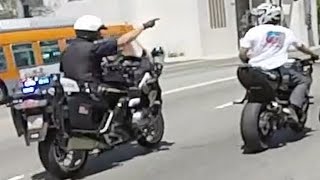 Motorcycle VS Cops Bike Cop Chase Bikers CRASH Running From The Police Chase Stunt Bike WRECK Video [upl. by Toomay12]