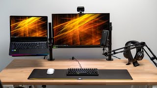 Ultimate Laptop Gaming amp Streaming Desk Setup Tour [upl. by Walcoff818]