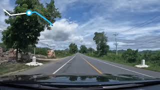 เส้นทางไปเขื่อนศรีนครินทร์  Route to Srinakarin Dam Kanchanaburi [upl. by Anawk]