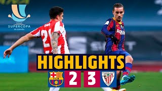 HIGHLIGHTS  Barça 23 Athletic Club  Spanish Super Cup Final [upl. by Lauralee]