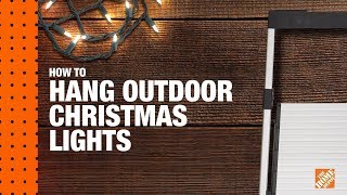 How to Hang Christmas Lights Christmas Light Installation  The Home Depot [upl. by Enida]