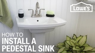 How to Install a Pedestal Sink [upl. by Kellen]