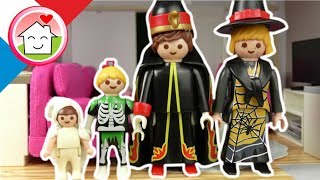 Playmobil en francais La famille Hauser dans 4 styles d´Halloween  La famille Hauser [upl. by Blanchard145]